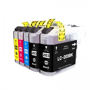 Remnufactured cartridge LC203 high yield ink cartridges compatible for Brother MFCJ5620DW MFCJ5720DW printer