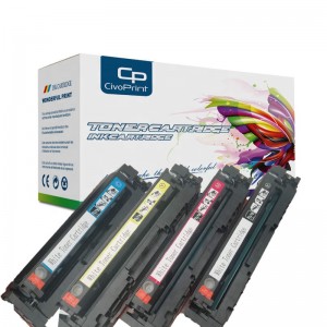 Reliable White Toner Cartridge Supplier Compatible Color Laser toner cartridge cf540a cf410a  cf400a cf500a cf510 cf530 206a 207a